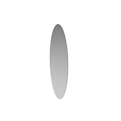 INK ovale plakspiegel van spiegelglas inclusief bevestigingstape 70 x 20 x 0,4 cm