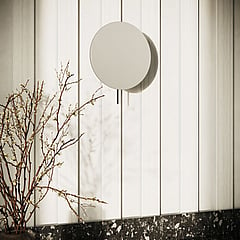 Hotbath Cobber vergrotingsspiegel rond ø 20 cm met wandmontage, mat zwart