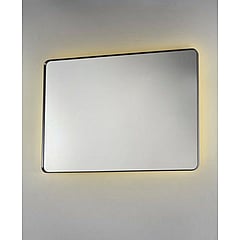 Sub 148 spiegel met ronde hoeken en LED-verlichting 80 x 120 cm, mat zwart