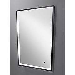 Sub Bjorn spiegel 70 x 140 cm met LED verlichting, mat zwart