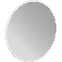 Emco Pure + ronde spiegel met matte spiegelrand, verwarming en LED-verlichting Ø 79 cm, chroom
