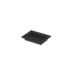 INK® Post wastafel in keramische slab met envelop bodem zonder kraangat 60x45x1cm, lauren black mat