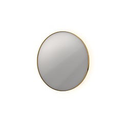INK SP17 ronde spiegel voorzien van dimbare LED-verlichting, verwarming en colour-changing ø 100 cm, mat goud