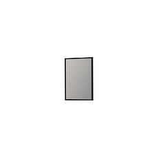 INK SP18 rechthoekige spiegel verzonken in stalen kader 80 x 60 x 4 cm, mat zwart