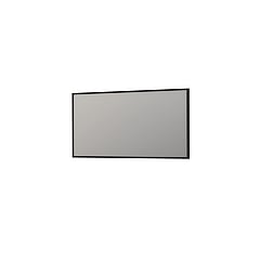 INK SP18 rechthoekige spiegel verzonken in stalen kader 80 x 160 x 4 cm, mat zwart