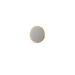 INK SP24 ronde spiegel voorzien van dimbare LED-verlichting, verwarming en colour-changing ø 60 cm, mat goud