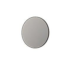 INK SP24 ronde spiegel voorzien van dimbare LED-verlichting, verwarming en colour-changing ø 120 cm, mat zwart