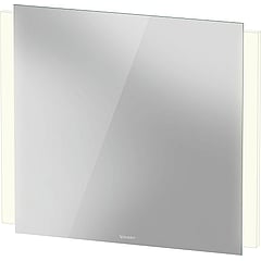 Duravit Ketho.2 spiegel met LED-verlichting verticaal en geïntegreerde wastafelverlichting 80x70 cm met spiegelverwarming en sensorschakelaar, wit mat