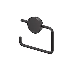 Geesa Opal toiletrolhouder zonder klep 13,8 x 1,9 x 11,3 cm, zwart