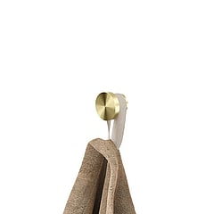 Geesa Opal handdoekhaak klein 2,5 x 2 x 2,5 cm, goud geborsteld