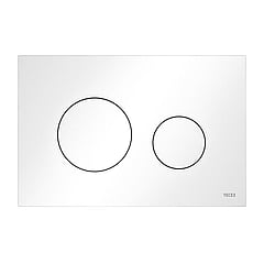 TECEloop wc-bedieningsplaat van kunststof voor duospoeltechniek 22 x 15 x 0,5 cm, wit