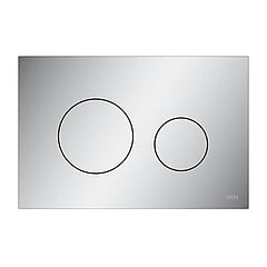 TECEloop wc-bedieningsplaat van kunststof voor duospoeltechniek 22 x 15 x 0,5 cm, mat chroom