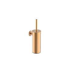 Wiesbaden Alonzo toiletborstel met houder voor wandmontage 35,2 x 9,2 x 12 cm, geborsteld brons/koper