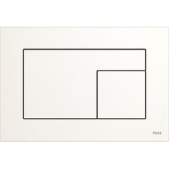 TECE Velvet wc-bedieningsplaat voor duospoeling 22 x 15 x 0,5 cm, Bianco Kos / Wit