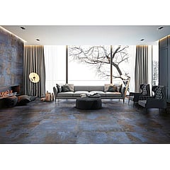 EnergieKer Flatiron keramische vloer- en wandtegel gerectificeerd 60 x 60 cm, blue