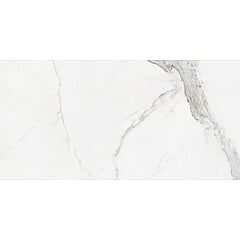Cifre Cerámica Statuario keramische vloer- en wandtegel marmerlook gerectificeerd 60 x 120 cm, glanzend wit/grijs