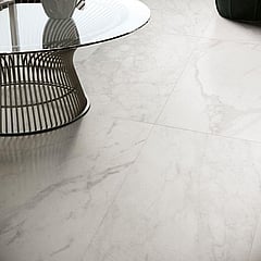 Edima x Astor Velvet keramische vloer- en wandtegel marmerlook gerectificeerd 60 x 60 cm, white