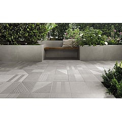 Fap Ceramiche Nux keramische vloer- en wandtegel natuursteenlook gerectificeerd 60 x 60 cm, Grey