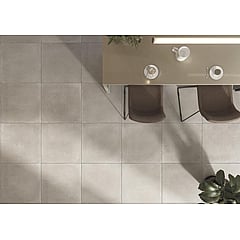 Kerabo Beton vloer- en wandtegel betonlook gerectificeerd 60 x 60 cm, beige
