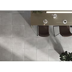 Kerabo Beton vloer- en wandtegel betonlook gerectificeerd 60 x 60 cm, grijs
