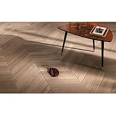 Fap Ceramiche Fapnest keramische chevron vloer- en wandtegel houtlook 7,5 x 45 cm, oak