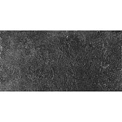Kerabo North Feeling Night keramische vloer- en wandtegel betonlook gerectificeerd 30 x 60 cm, antraciet