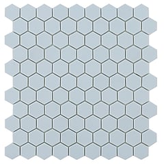 By Goof hexagon mozaiek mat voor vloer en wand 29,5 x 29,5 cm, light blue