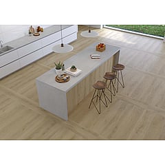 STN Cerámica Versat keramische houtlook vloer- en wandtegel gerectificeerd 30 x 150 cm, haya