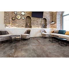 EnergieKer Flatiron keramische vloer- en wandtegel gerectificeerd 30 x 60 cm, silver