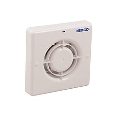 NEDC toilet-/doucheventilator, wit, (hxb) 30x163mm, nom. (meet) 230V