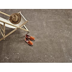 STN Cerámica Glamstone keramische vloer- en wandtegel natuursteenlook gerectificeerd 75 x 75 cm, brown