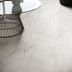 SAMPLE Edima x Astor Velvet keramische vloer- en wandtegel marmerlook gerectificeerd 60 x 60 cm, white