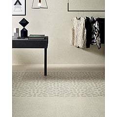 SAMPLE Ceramiche Coem Terrazzo Mini keramische vloer- en wandtegel terrazzo gerectificeerd 60 x 60 cm, caolino