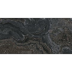 SAMPLE Cifre Cerámica Jewel keramische vloer- en wandtegel natuursteenlook gerectificeerd gerectificeerd 60 x 120 cm, black pulido