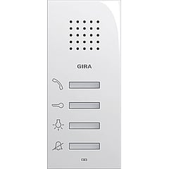 Gira AUDIO System 55 opbouw huisstation 4-functies, wit 125003 -