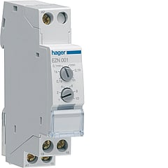 Hager EZ tijdrelais, DRA (DIN-rail adapter), uitvoering elektrische aansluiting -