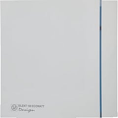 S&P toilet-/doucheventilator axiaal SILENT 100 Design Ecowatt, wit