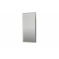 INK SP19 rechthoekige spiegel verzonken in kader met dimbare LED-verlichting, color changing, spiegelverwarming en schakelaar 50 x 4 x 100 cm, geborsteld rvs