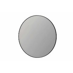 INK SP15 ronde spiegel verzonken in aluminium kader ø 120 cm, geborsteld metal black