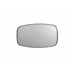 INK SP29 contour spiegel, rechthoekig met afgeronde hoeken verzonken in kader 160 x 4 x 80 cm, geborsteld metal black