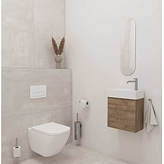 IVY Bond toiletborstelgarnituur geschikt voor wandmontage 40,6 x 8,9 x 12 cm, chroom