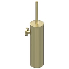 IVY Bond toiletborstelgarnituur geschikt voor wandmontage 40,6 x 8,9 x 12 cm, geborsteld mat goud PVD