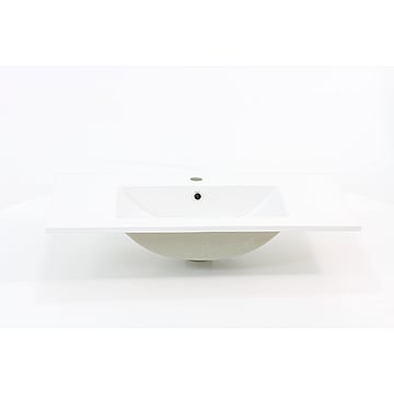 Sub 120 meubelwastafel met kraangat en overloop 80 x 45 cm, wit