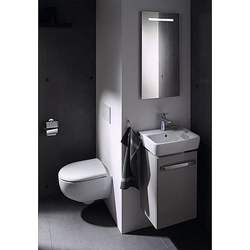 Geberit Renova Compact CombiPack Rimfree hangend toilet diepspoel met Topfix Softclose Quickrelease-zitting, wit