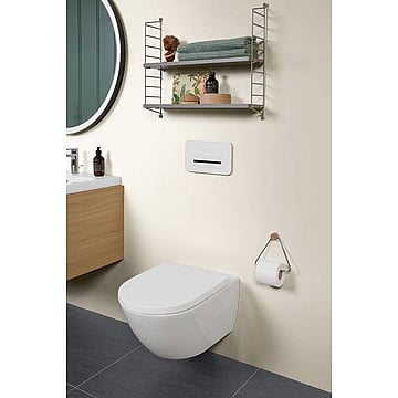 Villeroy & Boch Subway 3.0 Combi-Pack met Rimless hangend diepspoel toilet met TwistFlush en softclose toiletzitting 37 x 56 x 36 cm, wit alpin