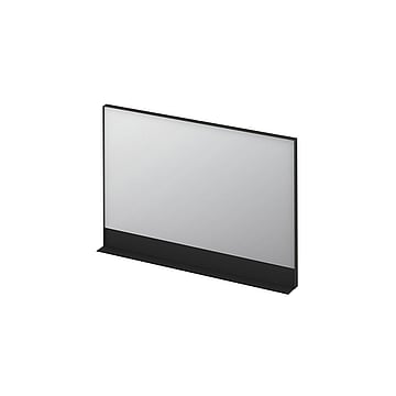 INK® SP14 rechthoekige spiegel inclusief planchet 80 x 120 x 10 cm, mat zwart