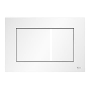 TECEnow bedieningsplaat voor duospoeling 22x15x0,5 cm, mat wit