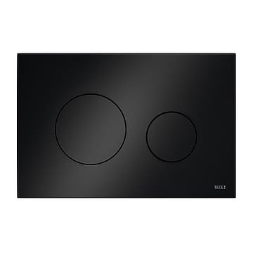 TECEloop wc-bedieningsplaat van kunsstof voor duospoeltechniek 22 x 15 x 0,5 cm, zwart