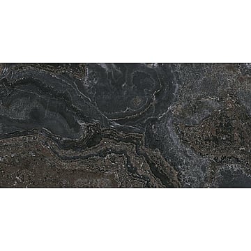 Cifre Cerámica Jewel keramische vloertegel natuursteenlook gerectificeerd gerectificeerd 60 x 120 cm, black pulido