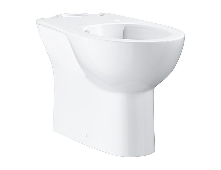 Van toepassing pastel Scheermes GROHE Bau Ceramic staand toilet randloos AO met 39429000